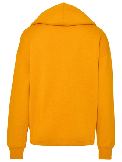 Shop Dolce & Gabbana Yellow Cotton Blend Sweatshirt
