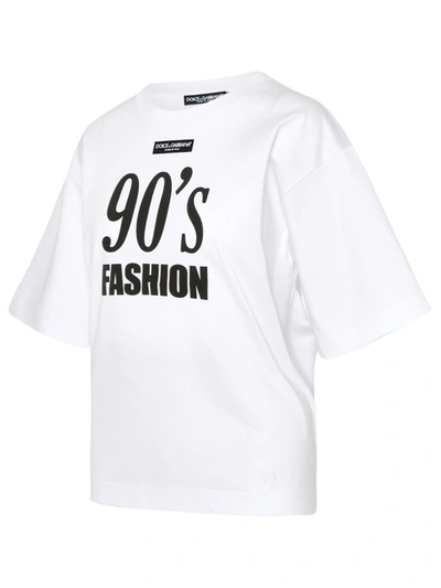 Shop Dolce & Gabbana White Cotton T-shirt