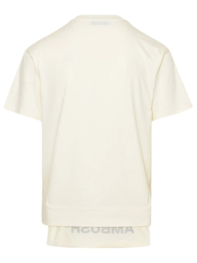 Shop Ambush White Cotton Waist Pocket T-shirt