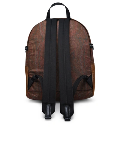 Shop Etro Multicolor Nylon Backpack