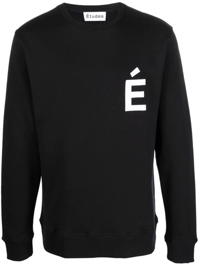 Shop Etudes Studio Story Logo-patch Sweatshirt In Black
