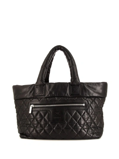 Pre-owned Chanel 2010 Coco Cocoon Reversible Tote Bag In 黑色