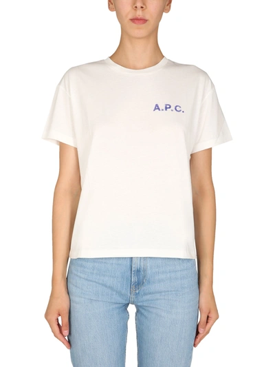 Shop Apc "judy" T-shirt In White