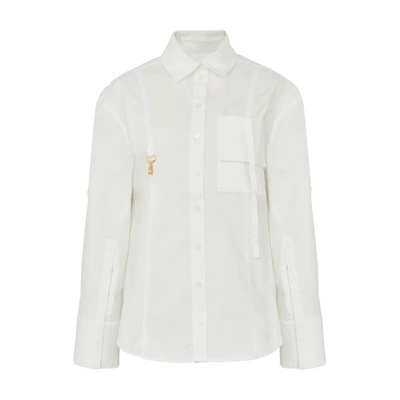 Shop Jacquemus Edolo Shirt In White