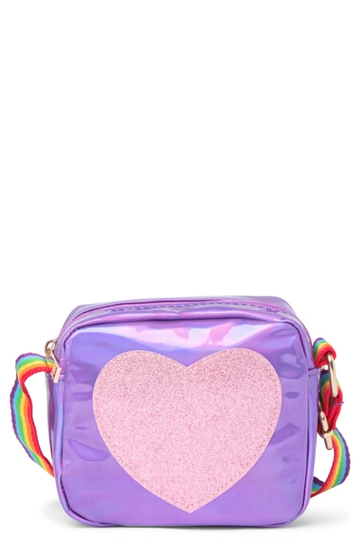 Shop Olivia Miller Iridescent Heart In Purple