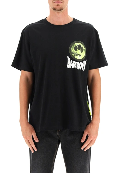 Shop Barrow T-shirt Planet Emoji In Nero (black)