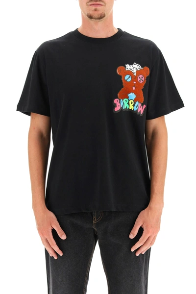 Shop Barrow T-shirt Teddy Rainbow In Nero (black)