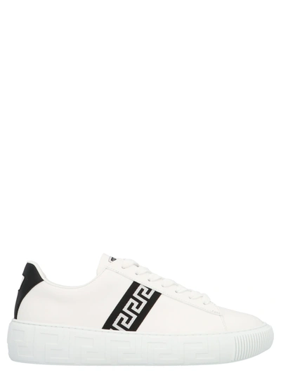 Versace Greca Low-top Sneakers In White