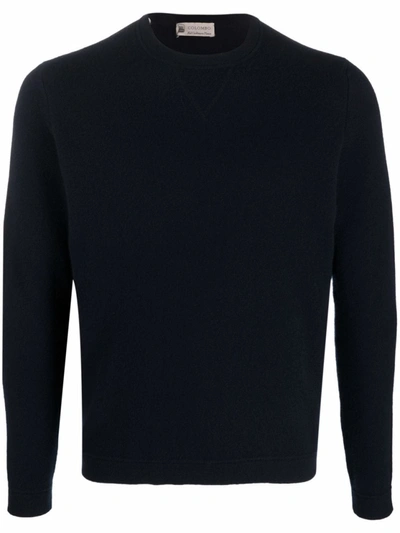 Shop Colombo Long-sleeve Cashmere Jumper In Blue