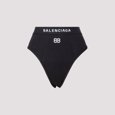 Shop Balenciaga Sports Slip Briefs In Black