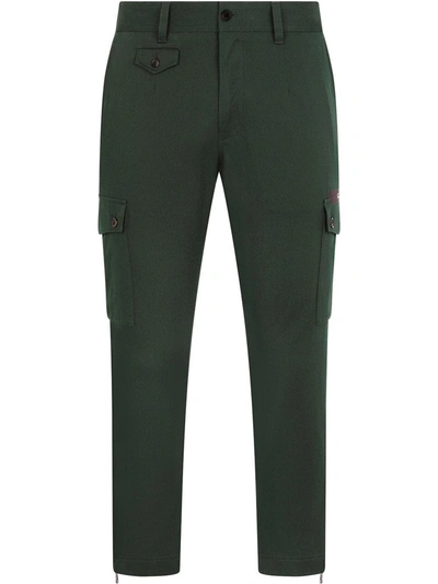 Shop Dolce & Gabbana Green Cargo Pants