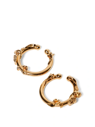 Shop Versace Gold-tone Baroque Hoop Earrings