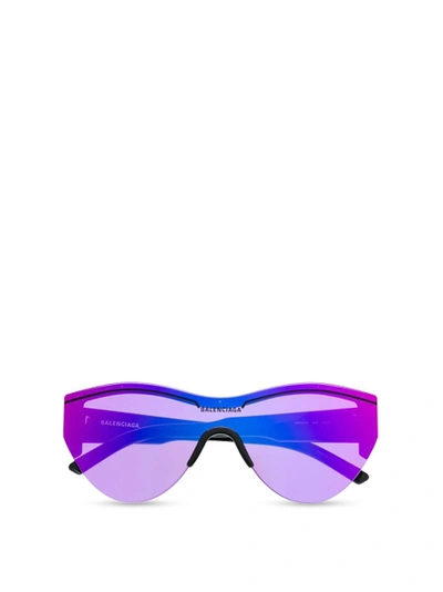 Shop Balenciaga Ski Cat Eye Sunglasses Purple