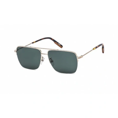 Shop Ermenegildo Zegna Green Aviator Mens Sunglasses Ez0148-d 32n 62