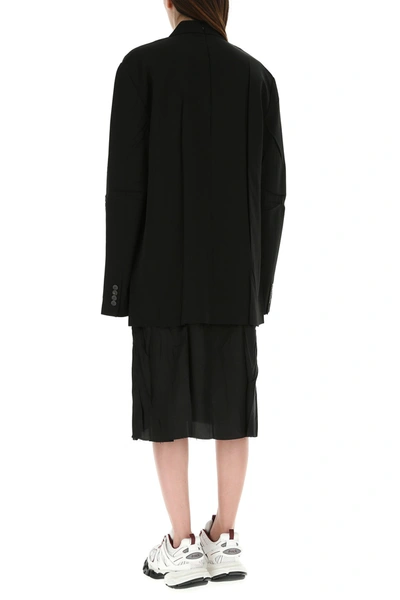 Shop Balenciaga Black Stretch Polyester Dress   Nd  Donna 38f