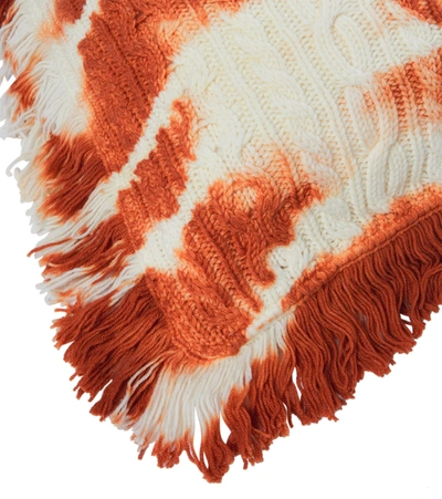 Alanui Piedras Rojas Wool Cushion In Red