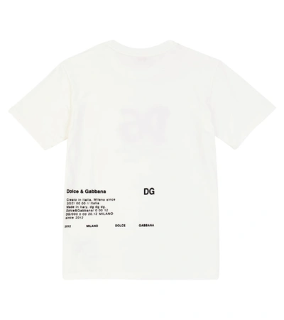 Shop Dolce & Gabbana Logo Cotton T-shirt In White