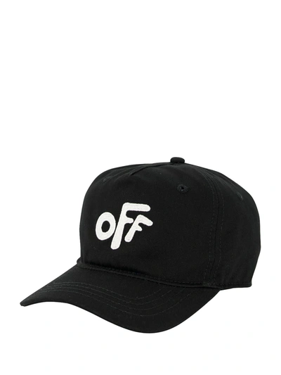 Off-white Embroidered-logo Baseball Cap In Black