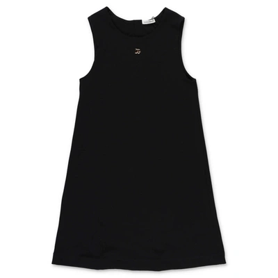 Shop Dolce & Gabbana Abito Nero In Jersey Di Cotone