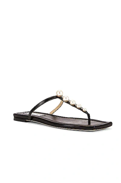 Shop Jimmy Choo Alaina Sandal In Black & White