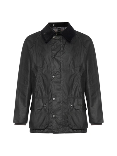 Shop Barbour Bedale Waxed Jacket In Black