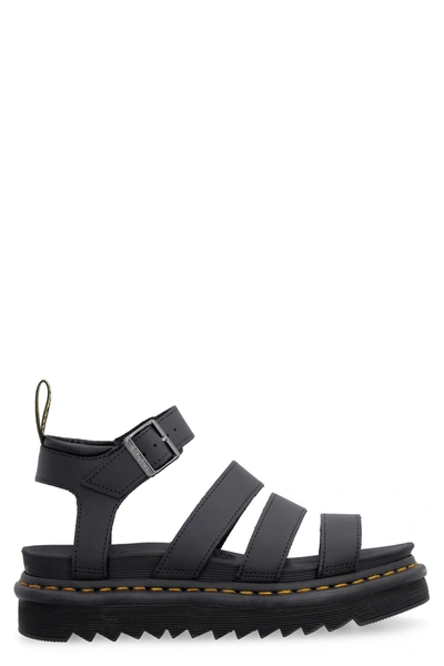 Shop Dr. Martens' Dr. Martens Blaire Strap Sandals In Black