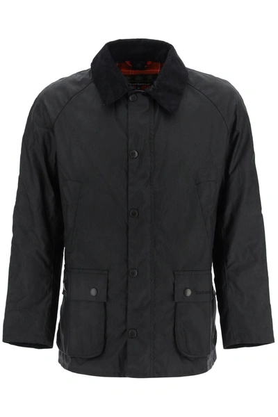 Shop Barbour Ashby Waxed Jacket In Black