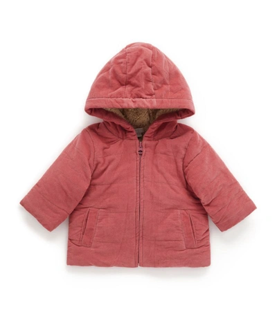 Shop Purebaby Corduroy Cosy Jacket (0-18 Months) In Pink