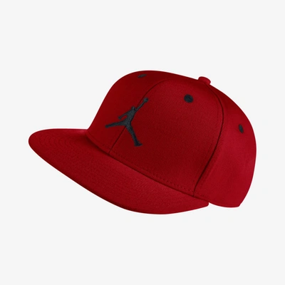 Shop Jordan Big Kids' Adjustable Hat In Gym Red