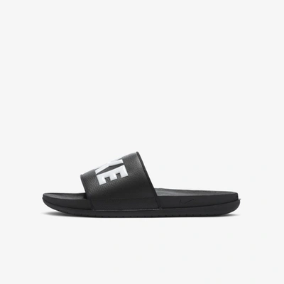 Shop Nike Offcourt Men's Slides In Black,white