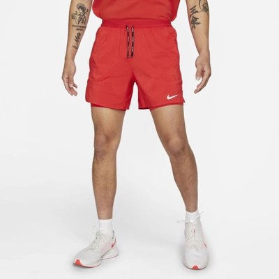 Shop Nike Men's Flex Stride 5" 2-in-1 Running Shorts In Red