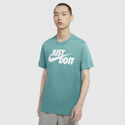 Shop Nike Sportswear Jdi Men's T-shirt In Tropical Twist,white