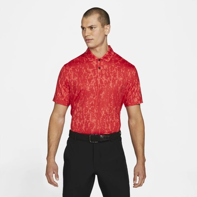 Shop Nike Men's Dri-fit Vapor Graphic Golf Polo In Red