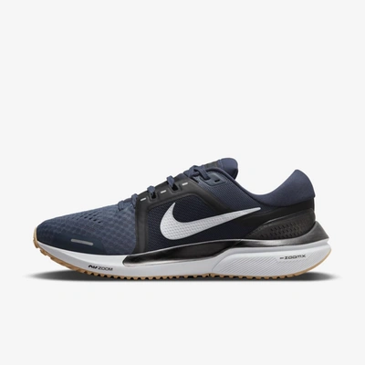 Shop Nike Air Zoom Vomero 16 Men's Road Running Shoes In Thunder Blue,black,gum Light Brown,wolf Grey