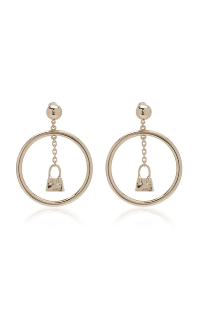 Shop Jacquemus L'anneau Chiquito Gold-tone Earrings