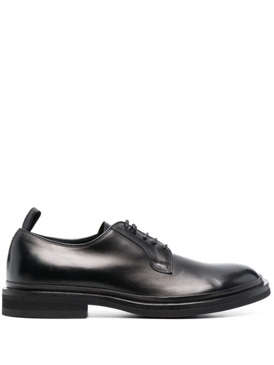 Shop Officine Creative Lace-up Leather Shoes In Schwarz