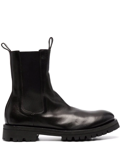 Shop Officine Creative Issey Leather Boots In Braun