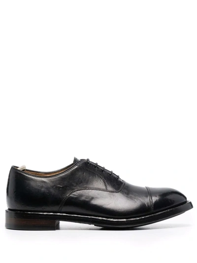 Shop Officine Creative Temple Lace-up Oxford Shoes In Schwarz