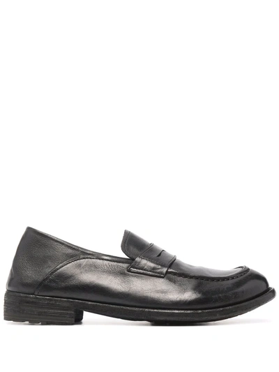 Shop Officine Creative Lexicon Leather Loafers In Schwarz
