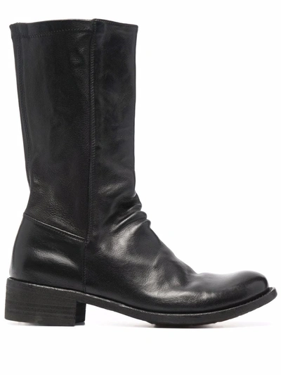 Shop Officine Creative Lison Leather Boots In Schwarz