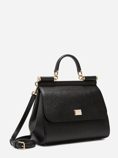 Medium Sicily handbag in Black