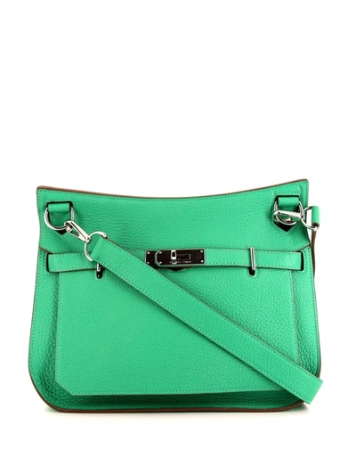 Pre-owned Hermes 2012  Jypsiere Shoulder Bag In Green