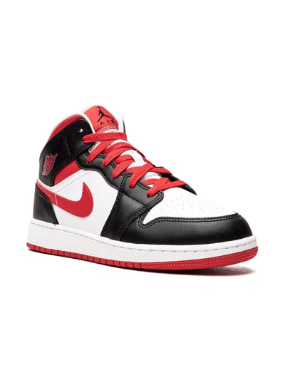 Shop Jordan Air  1 Mid "very Berry" Sneakers In Black
