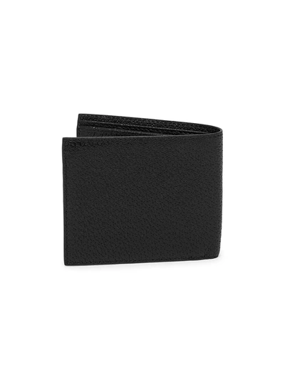 Shop Versace Medusa Leather Wallet In Nero Oro Caldo