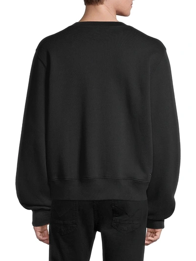 Shop Amiri Varsity Logo Sweatshirt In Black