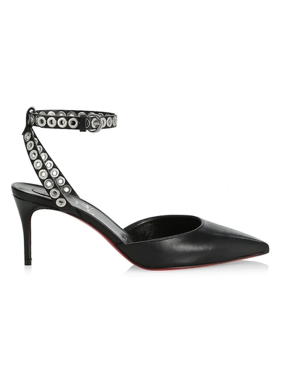 Shop Christian Louboutin Pumpaclou Studded Point-toe Pumps In Black