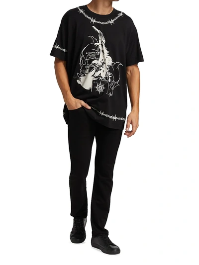 Shop Givenchy Barbed Oversized T-shirt In Black