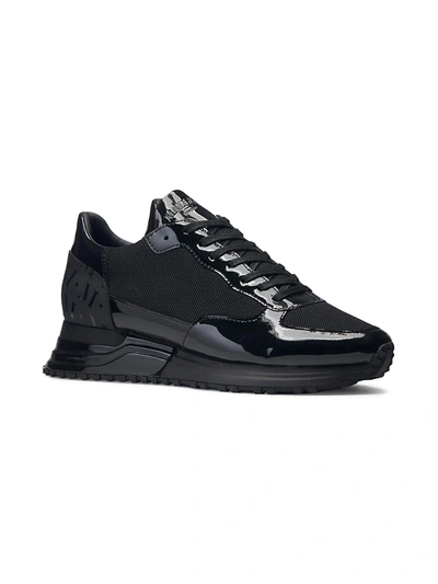 Mallet Popham Midnight Patent Sneakers In Black | ModeSens