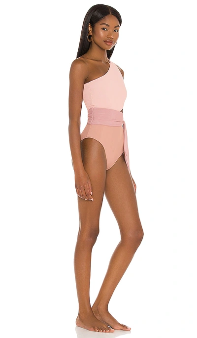 Beach Riot X Revolve Carlie One Piece In Blush Color Block