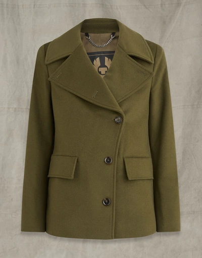 Shop Belstaff Women's Ama Coat ( In Green